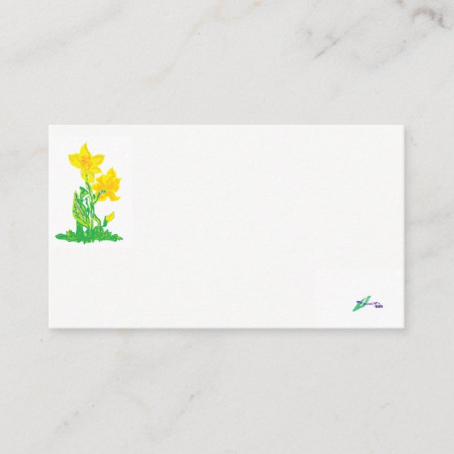Business Card/ Daffodils Card (Front)