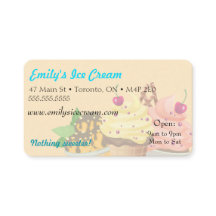 Business Card, Decorative Ice Cream