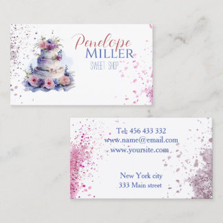business card design for your baked goods store wi