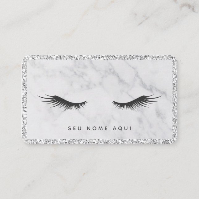 Business card - Designer de Cílios - Maquiadora (Front)