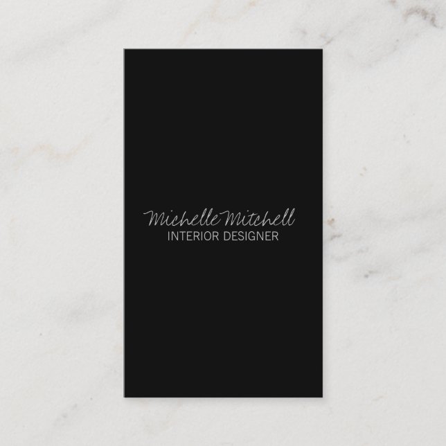 Business Card | Designer's Style |blk (Front)