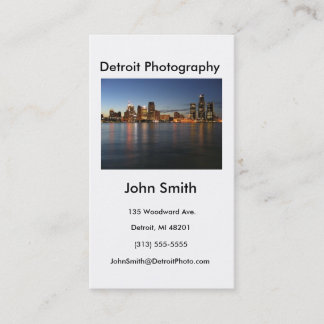 Business Card, Detroit Photography Business Card