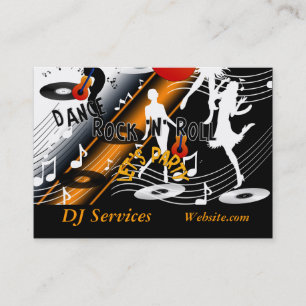 Business Card DJ Disc Jockey Dance Music Party