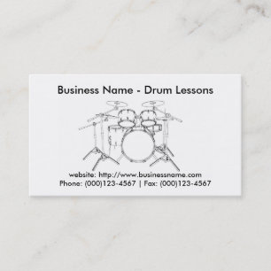 Business Card: Drum Lessons Business Card