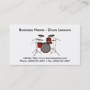 Business Card: Drum Lessons Card