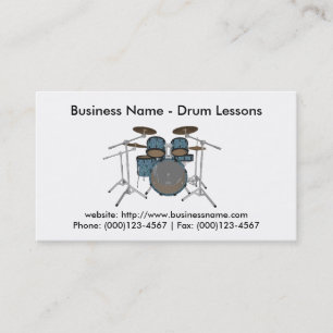 Business Card: Drum Lessons Card