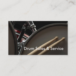 Business Card: Drum Sales & Service Card