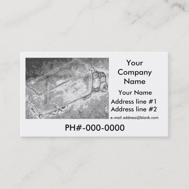 Business Card "Dry Van" (Front)