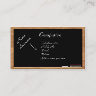 Business Card: Education & Training Card