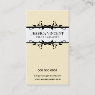 BUSINESS CARD elegant lux foliage