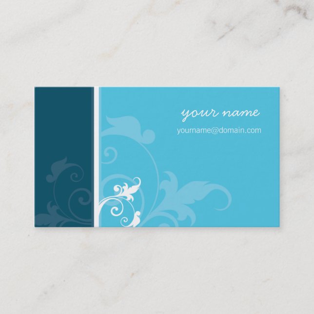 BUSINESS CARD elegant organic verve (Front)
