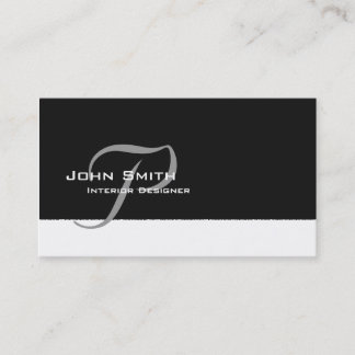 Business Card Elegant Professional With Monogram