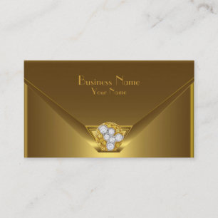Business Card Elegant Wild Gold Black Purse