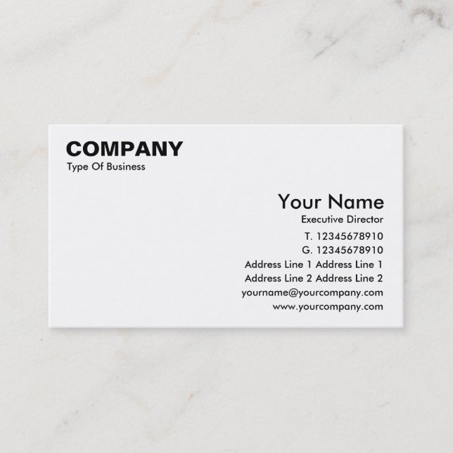 Business Card English Stype (Front)