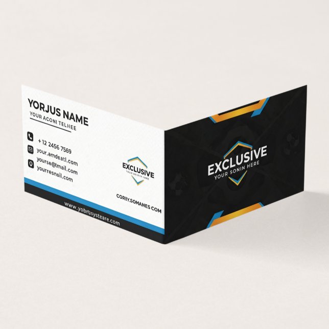 Business Card Exclusive Black (Outside)