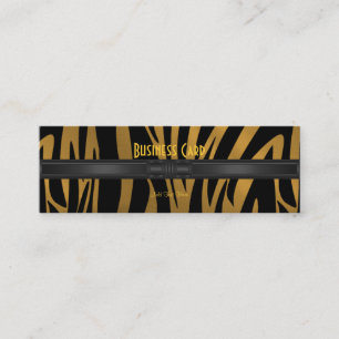 Business Card Exotic African Zebra Gold 2