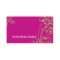 BUSINESS CARD fabulous elegant flourish pink lime