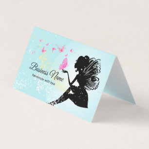 business card - fairy, butterfly, fantastic
