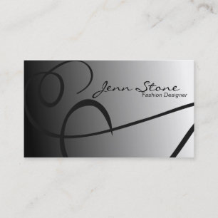Business Card - Fashion Designer - Fancy Swirl