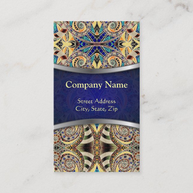 Business Card Floral abstract background (Front)