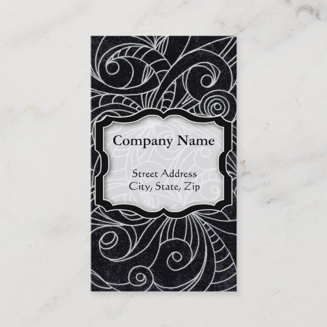 Business Card Floral abstract background (Front)