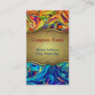 Business Card Fluid Colours