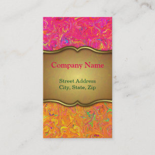Business Card Fluid Colours