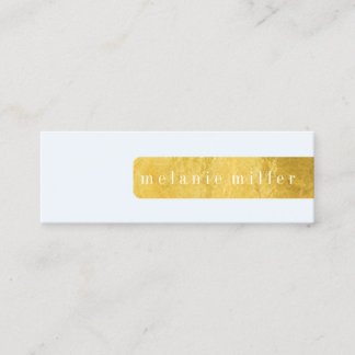 Business Card - Foil Label Blue