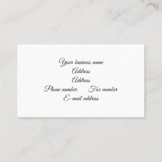 Business card foot