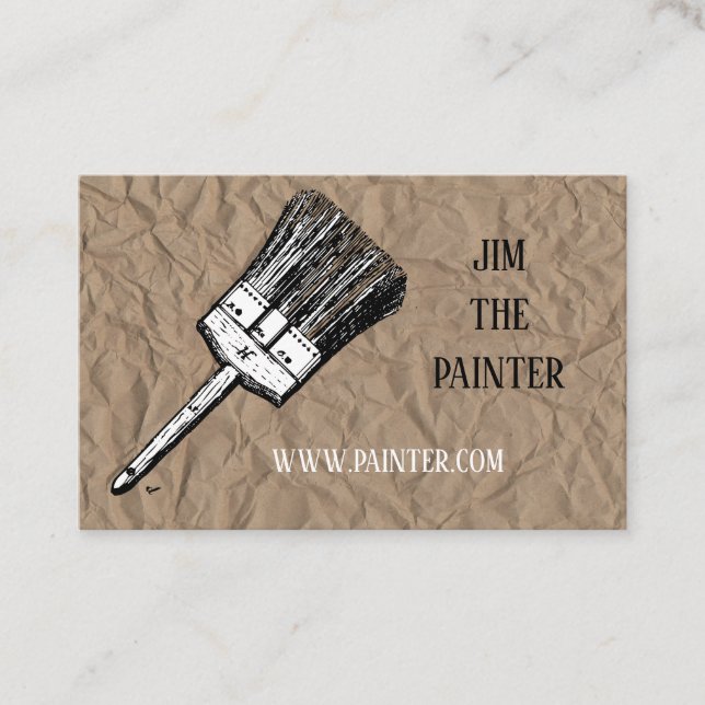 Business card for a painter (Front)