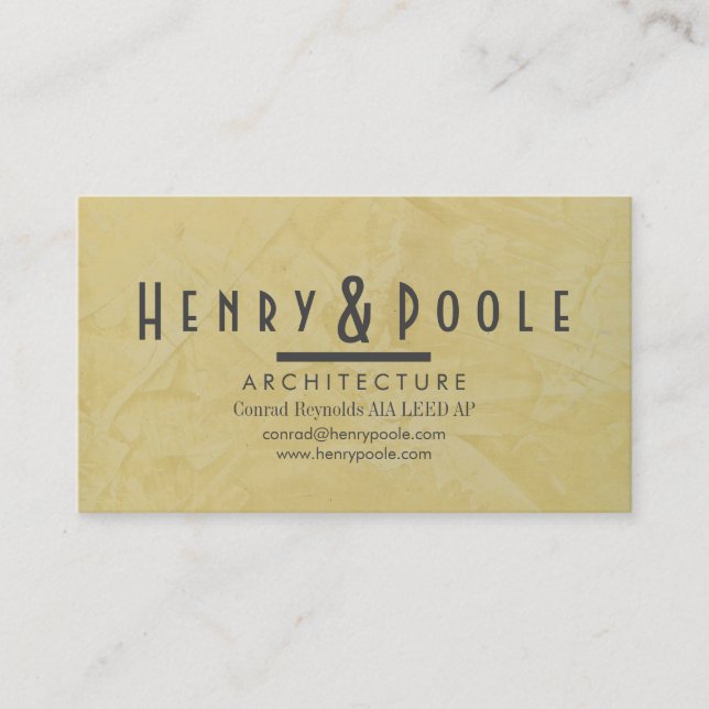 Business Card For Architecture Firm (Front)