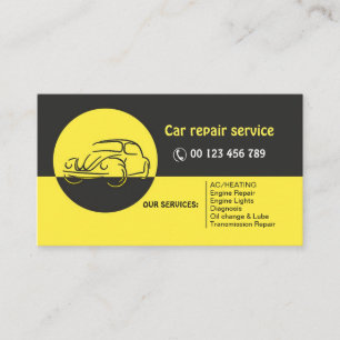 business card for auto meistar