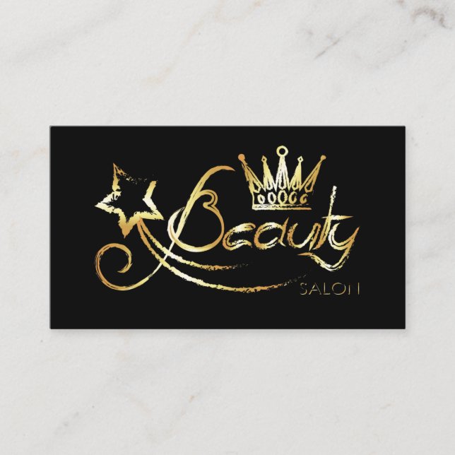 Business card for beauty salon and hairdresser (Front)