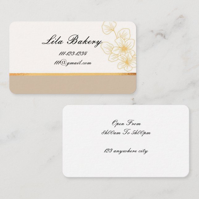 Business card for businesses (Front/Back)