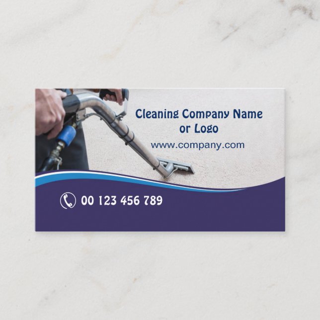 Business card for Carpet Cleaning Company (Front)