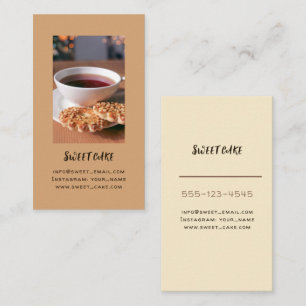 Business card for coffee shop & bakery.