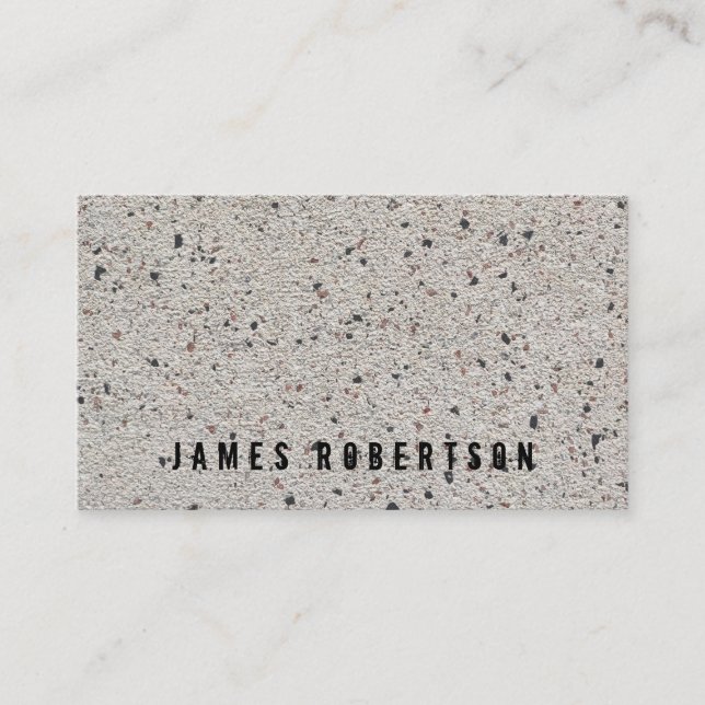 Business card for construction company. (Front)