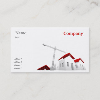 Business Card for construction company