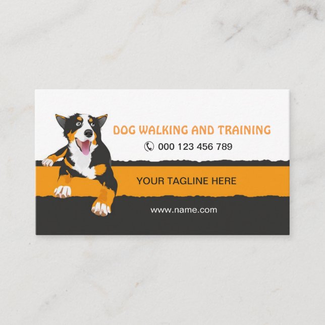 business card for dog trainers (Front)