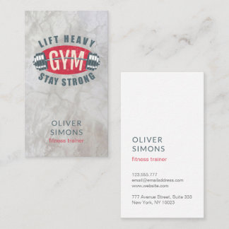 Business Card for Fitness trainer