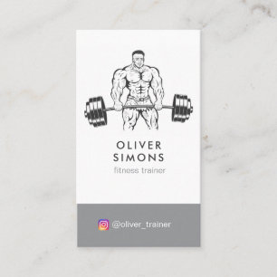 Business Card for Fitness trainer