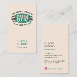 Business Card for Fitness trainer