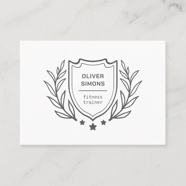 Business Card for Fitness trainer (Front)