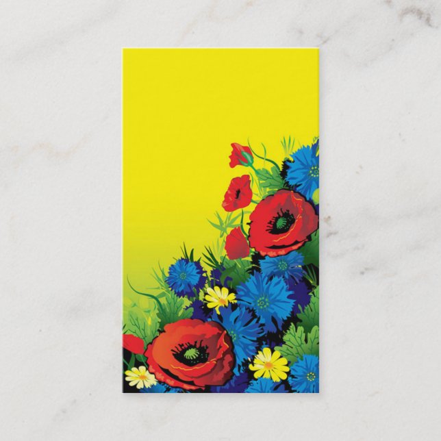 business card for florist (Front)