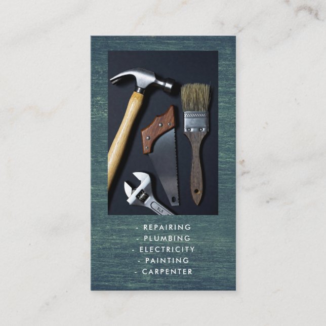 Business card for handyman home services (Front)