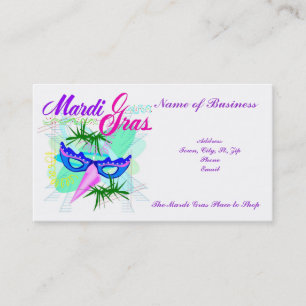 Business Card-For Mardi Gras Card