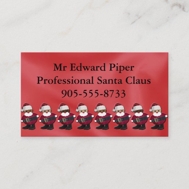 Business Card for Santa Claus (Front)