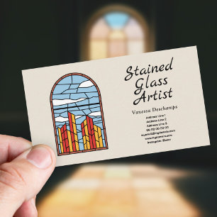 Business Card for Stained Glass Artist