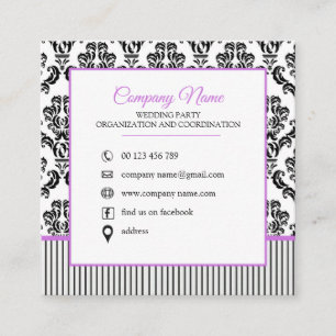 Business card for wedding party organizers