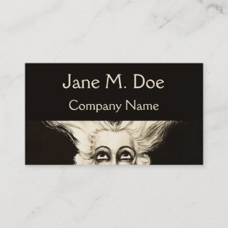 Business Card French Vintage Wig Aristocrat